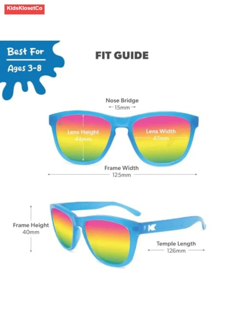 Kids Polarized Sunglasses UV400 Protection Round Frame